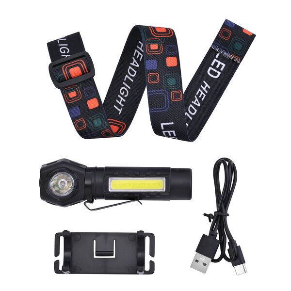 Wiederaufladbare COD-LED Stirnlampe f&uuml;r n&auml;chtliches Laufen