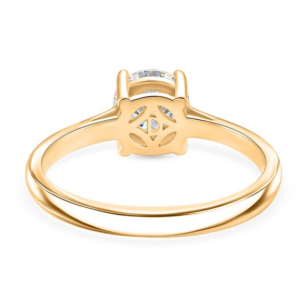 D'Joy Moissanit Ring, 925 Silber vergoldet - 1 ct. image number 5