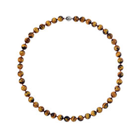 Gelbe Tigerauge-Halskette, 50 cm - 335 ct.