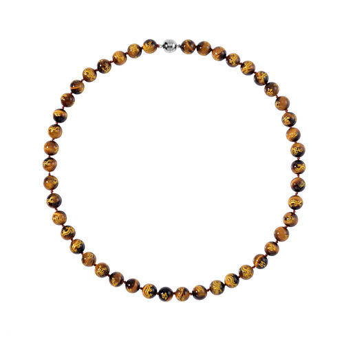Gelbe Tigerauge-Halskette, 50 cm - 335 ct. image number 0
