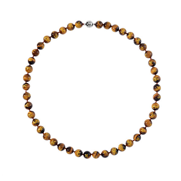 Gelbe Tigerauge-Halskette, 50 cm - 335 ct. image number 0