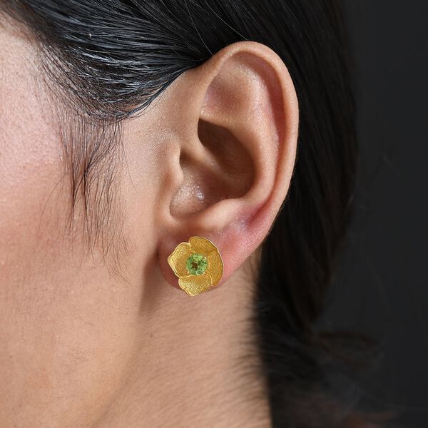 Peridot Ohrringe Nickelfreies Messing ca. 1.06 ct image number 2