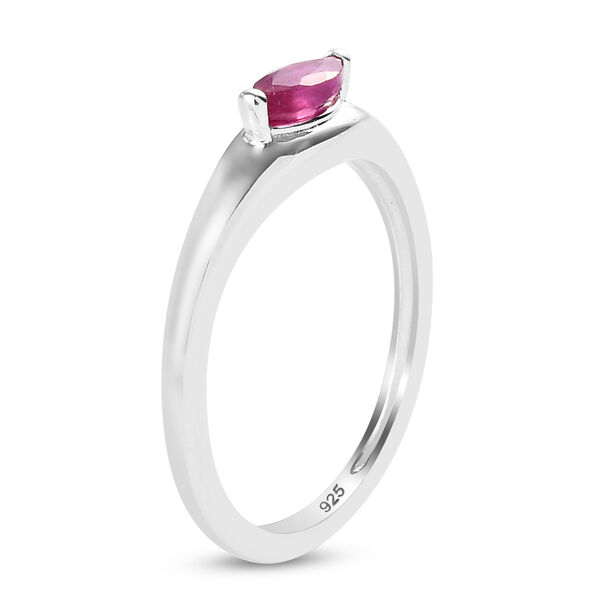 Afrikanischer Rubin-Ring, (Fissure gefüllt), 925 Silber image number 5