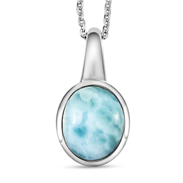 Larimar-Anh&auml;nger mit Kette