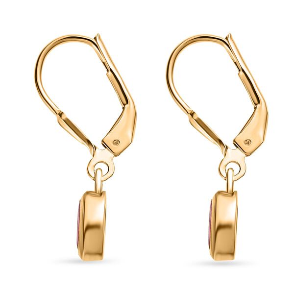 Afrikanische Rubin (Fissure gef&uuml;llt) Ohrringe - 1,33 ct. image number 4