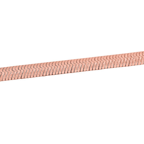 Fischgrätenarmband 18cm in vergoldetem 925er Silber image number 1