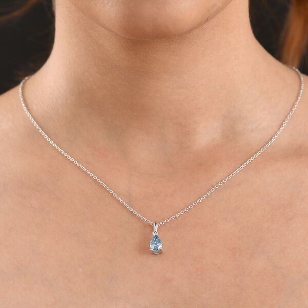 LUXURIANT DIAMOND - Lab Grown Blauer Diamant SI Schmuckset ca. 45 cm 925 Silber Rhodiniert ca. 1.04 ct image number 3