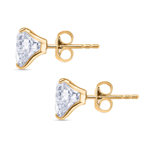 Moissanit Ohrringe in 585 Gold - 3,74 ct. image number 4