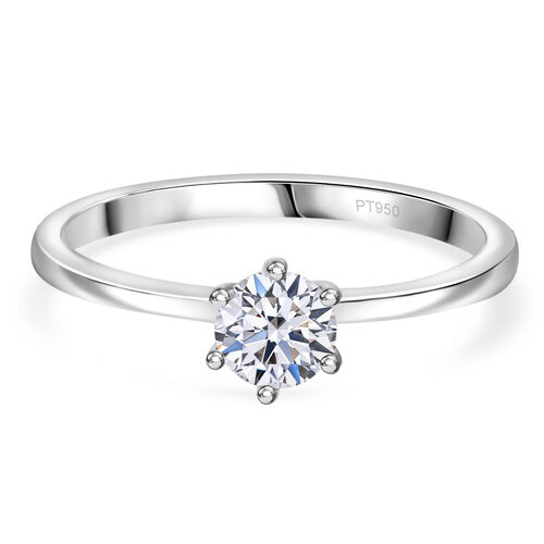 LUXURIANT DIAMOND- IGI zertifizierter SI-GH Labor Diamant Ring in 950 Platin- 0,75 ct. image number 0
