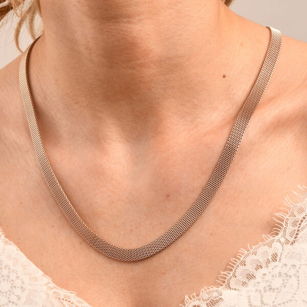 925 Silber rosévergoldetKette ca. 50 cm ca. 13,30g image number 1