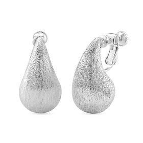 Tropfen Ohrringe, Messing, Silberfarben