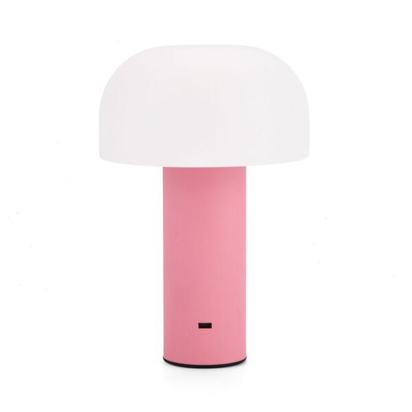 LIVMORE Wiederaufladbare und tragbare LED-Tischlampe, 12,5x20,5cm, Rosa image number 5