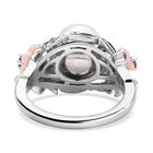 Weißer Südsee Perlen und rosa Perlmutt Ring, 925 Silber rhodiniert (Größe 16.00) ca. 0.57 ct image number 5