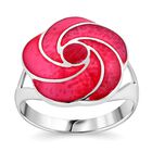 Royal Bali - Koralle Ring, 925 Silber (Gr&ouml;&szlig;e 21.00) ca.