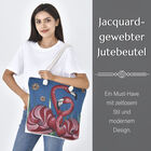 Jacquard gewebte Jute-Tasche mit Flamingo Design, 42x34 cm image number 7