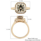 AAA Turkizit und Diamant-Ring, 585 Gelbgold (Größe 17.00) ca. 2,32 ct image number 6