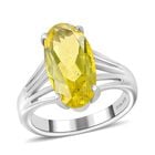 AAA Ouro Verde-Quarz Ring Edelstahl (Größe 18.00) ca. 4,17 ct image number 3