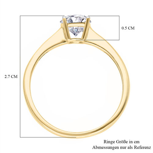 IGI zertifizierter SI GH Labor-Diamant-Solitär-Ring - 1 ct. image number 5