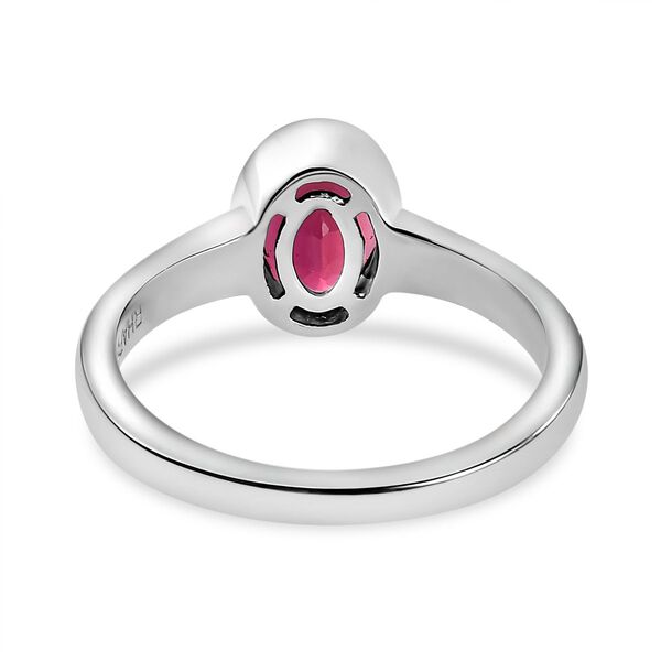 AAAA Rubellit Ring in 950 Platin - 1,05 ct. image number 8