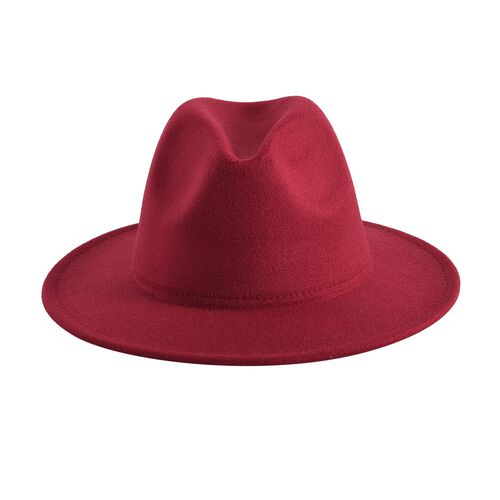 LA MAREY - Fedora Hut, Unisex, 56-58cm, Burgunder image number 0