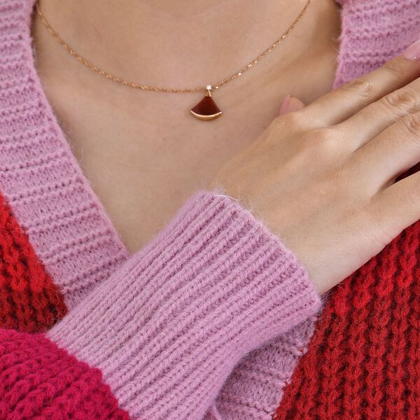 AMSY - Gestreifter Cardigan, Rot und Lila, Einheitsgr&ouml;&szlig;e image number 4