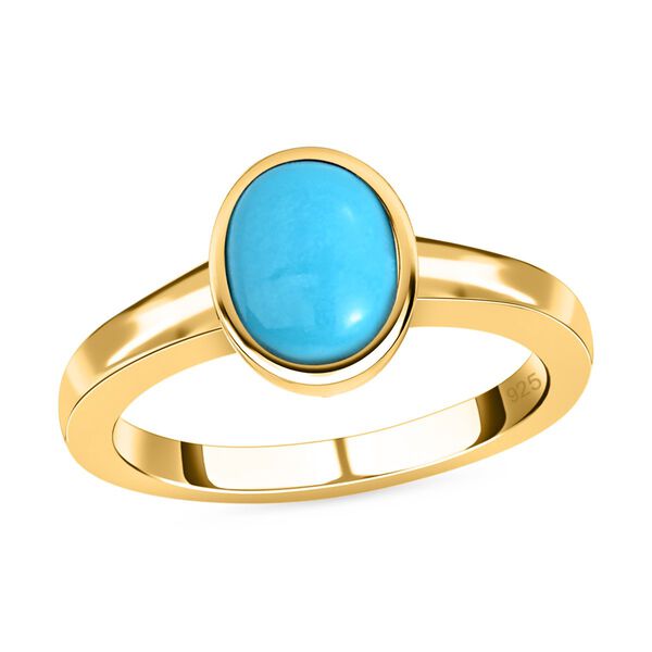 Amerikanischer, natürlicher Sleeping Beauty Türkis-Ring - 1,43 ct. image number 4