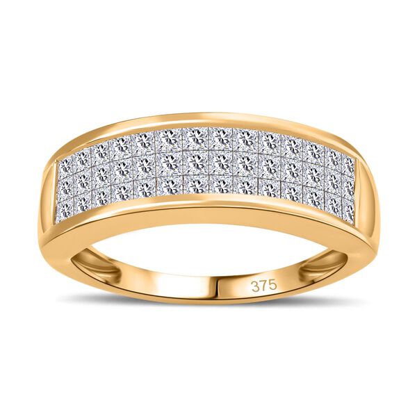 I1-I2 G-H Diamant Ring in 375 Gold - 1 ct. image number 6