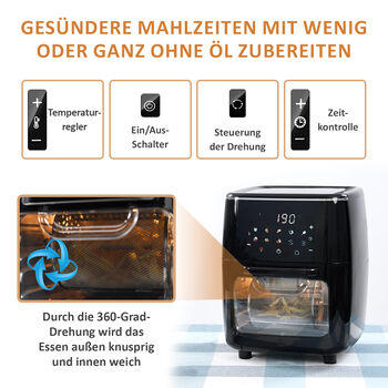 HOMESMART - 10-in-1 Hei&szlig;luftfritteuse