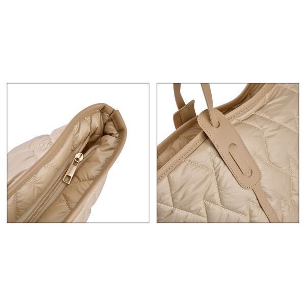 Tote Tasche, wasserabweisend, beige image number 4