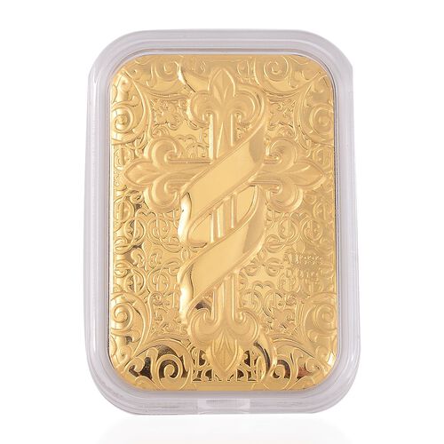Gold-Barren mit Kreuz-Motiv in 999 Gold image number 0