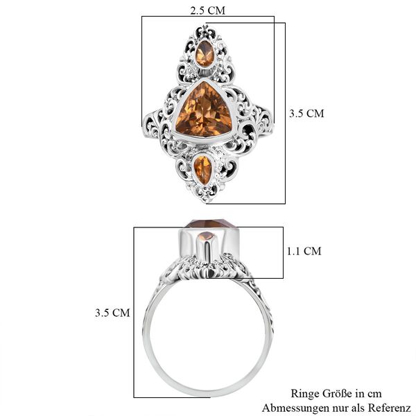 Royal Bali Kollektion - Citrin Ring - 3,87 ct. image number 5