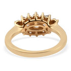LUSTRO STELLA Hergestellt mit Feinster ZIRKONIA Ring 925 Silber vergoldet image number 5