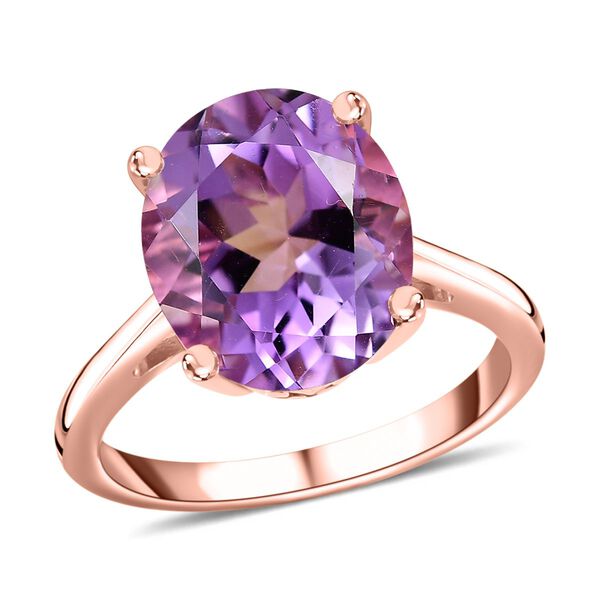 AA Rose De France Amethyst Ring 925 Silber ros&eacute;vergoldet (Gr&ouml;&szlig;e 16.00) ca. 4,82 ct image number 4