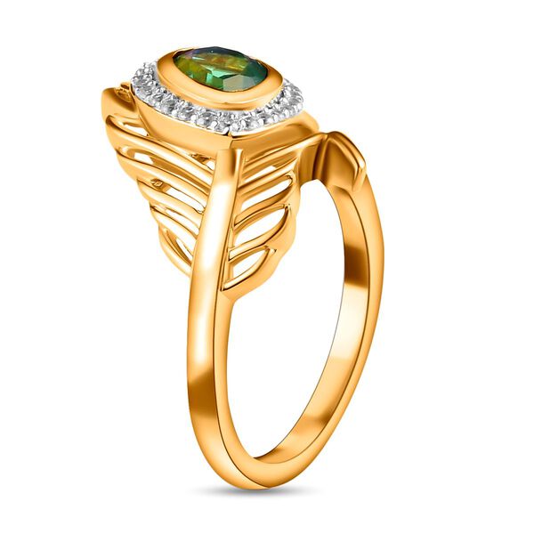 Pfau Triplett Quarz und Zirkon-Ring - 1,53 ct. image number 5