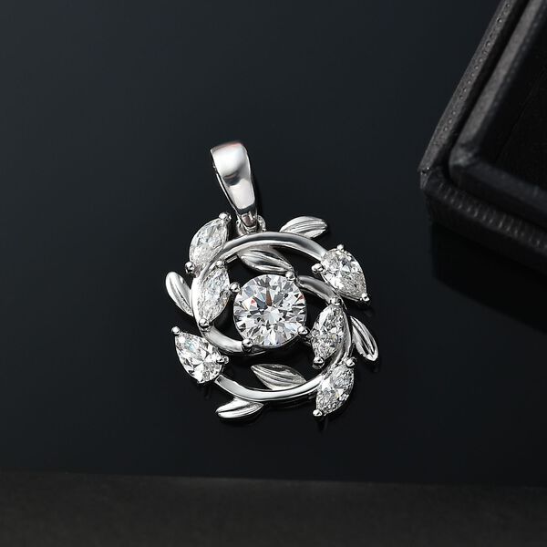 J Francis gefertigt mit SWAROVSKI- Swarovski Zirkonia Anhänger, 925 Silber rhodiniert image number 2