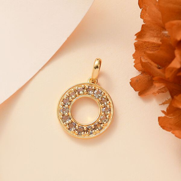 AA nat&uuml;rlicher goldener Tansanit Anh&auml;nger, ca. 0,87 ct. image number 2