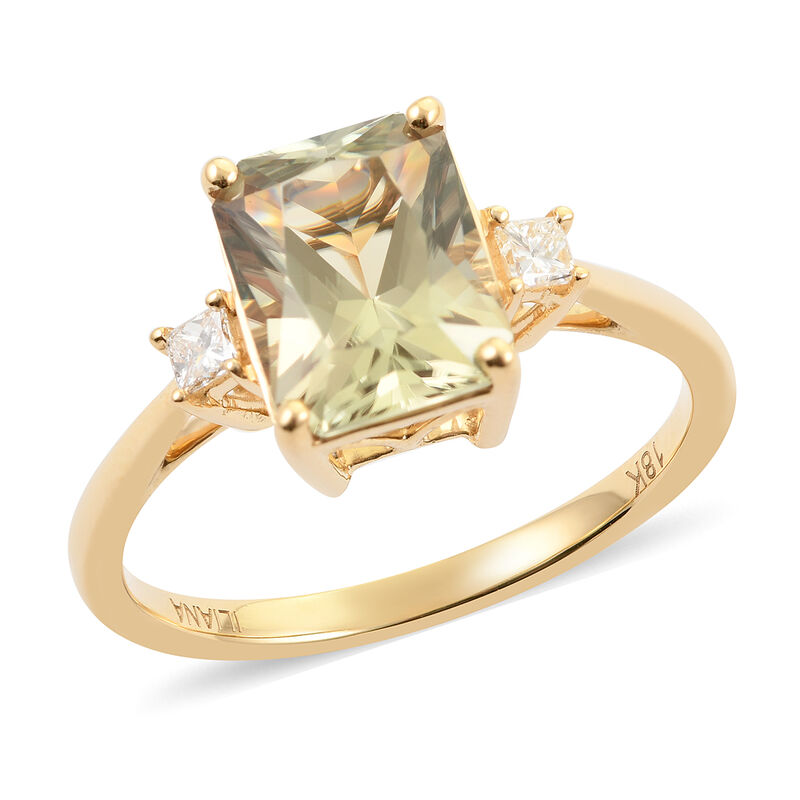 ILIANA AAA Turkizit und Diamant-Ring, SI G-H, 750 Gelbgold  ca. 2,60 ct image number 0
