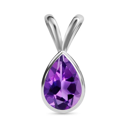 Afrikanischer Amethyst Anhänger, 925 Silber ca. 1.12 ct image number 0