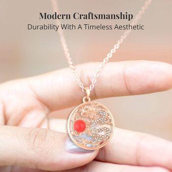 Kristall Halskette ca. 60 cm Reine Legierung Rose (7-8 Werktage Lieferzeit)