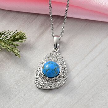 Blaues T&uuml;rkis Schmuckset ca. 4.00 ct