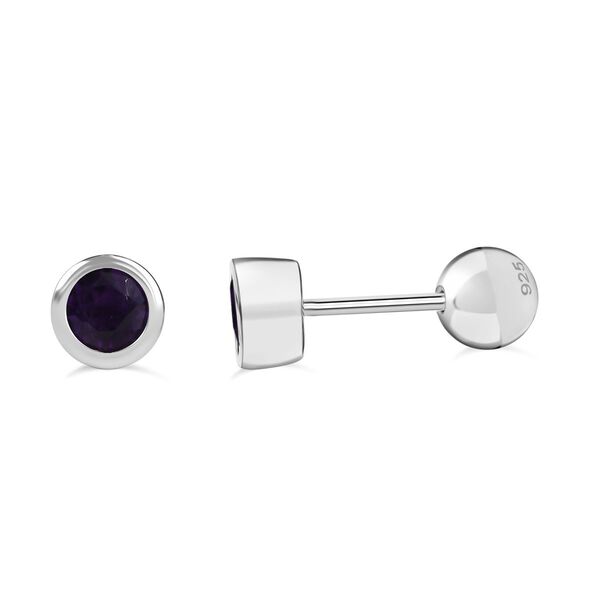 Afrikanische Amethyst Ohrringe, 925 Silber rhodiniert - 0,49 ct. image number 0