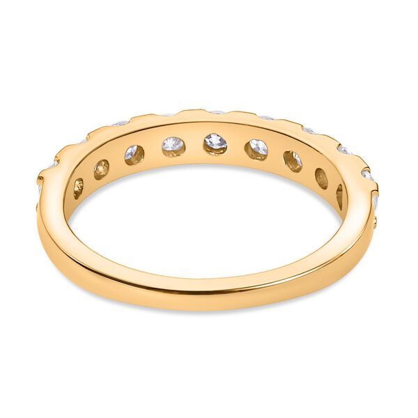 Moissanit Ring in 925 Silber mit Gelbgold Vermeil - 0,93 ct. image number 5