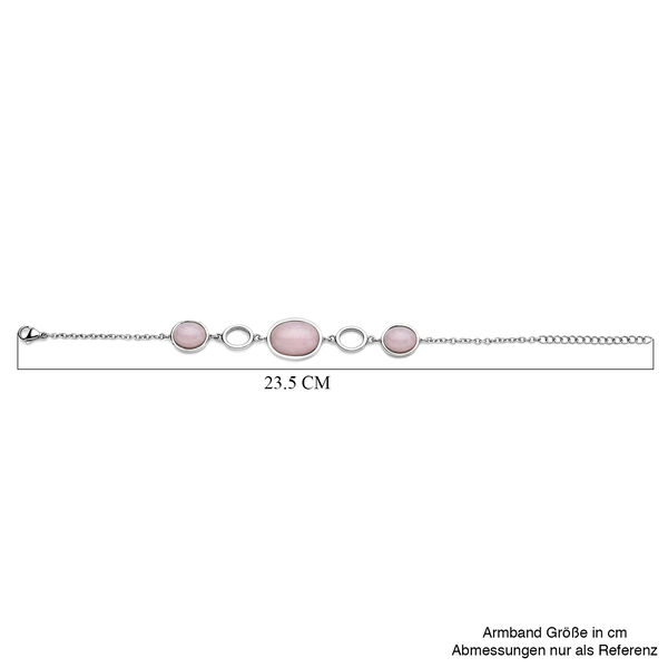 Rosenquarz-Armband in Silberton, 20,00 ct. image number 7