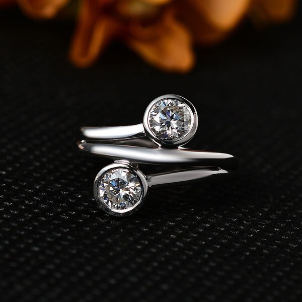 Moissanit Ring, ca. 0,92 ct image number 3