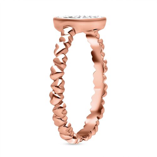 LUXURIANT DIAMOND - Lab Grown Diamant SI-GH Ring 925 Silber 750 Roségold Vermeil (Größe 18.00) (10-15 Werktage Lieferzeit) ca. 0.35 ct image number 3