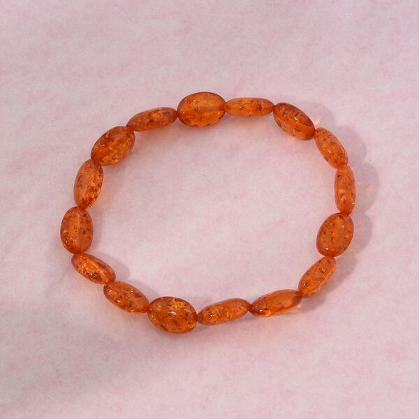 Synthetisches Bernstein Armband, 19cm - 26,25 ct. image number 1