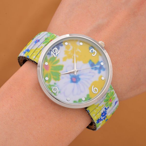 STRADA Armbanduhr - Blumen-Design, Japanisches Uhrwerk, Wasserresistent image number 2