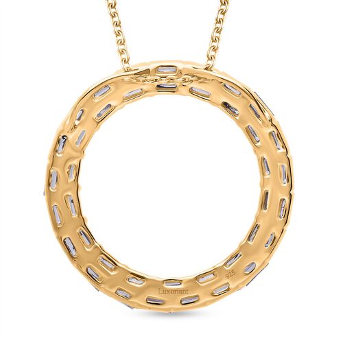 Lab Grown Diamant SI Schmuckset 925 Silber 750 Gelbgold Vermeil ca. 2,00 ct. image number 3