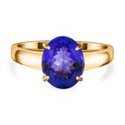 AAA Tansanit Ring, 585 Gelbgold, (Größe 21.00), ca. 2.68 ct