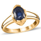 Masoala Saphir Solitär Ring, 925 Silber vergoldet, 1,90 ct. image number 3